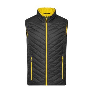 J&N moški brezrokavnik Vest - črna rumena