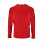 SOL'S moška športna majica z dolgimi rokavi - rdeča