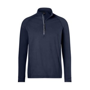 J&N moška športna majica z dolgimi rokavi Makalu - navy