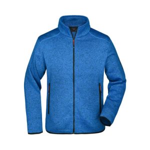 J&N moški flis Knitted - royal melange