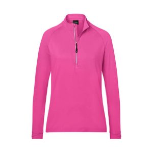 J&N ženska športna majica z dolgimi rokavi Makalu - roza
