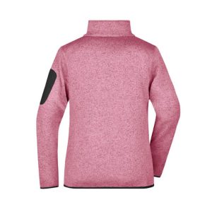 J&N ženski flis Knitted - pink melange