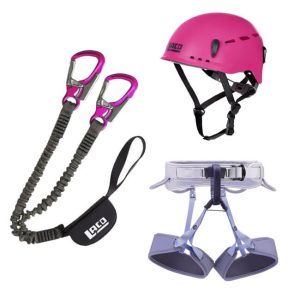 Petzl LACD ženski set za ferate - pink edition