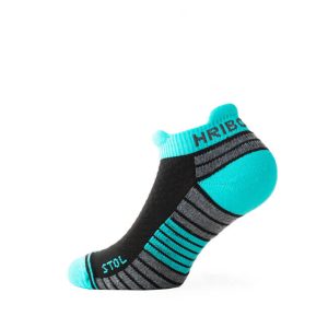 "Stol" nizke pohodne nogavice - cyan