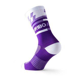 "Hribovc.si" kolesarske nogavice Fastride - lilac