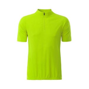 J&N moška kolesarska majica Basic - rumena