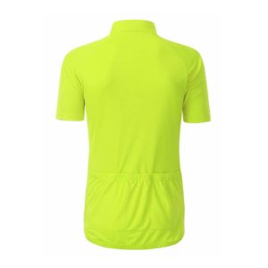 J&N moška kolesarska majica Basic - rumena