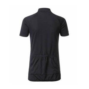 J&N ženska kolesarska majica Basic - črna