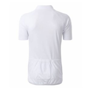 J&N moška kolesarska majica Basic - bela