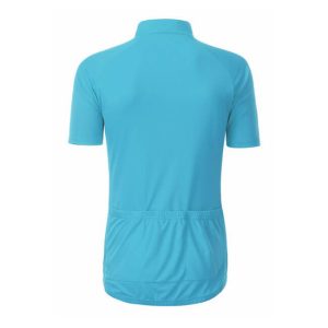 J&N moška kolesarska majica Basic - turkizna