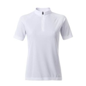 J&N ženska kolesarska majica Basic - bela