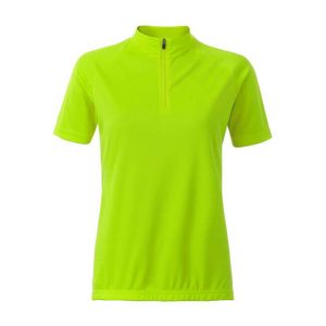 J&N ženska kolesarska majica Basic - rumena