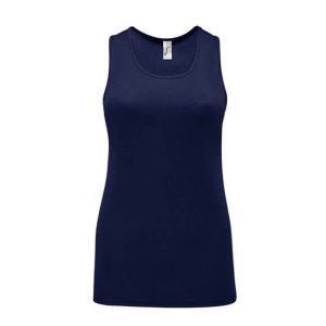 SOL'S ženska športna majica brez rokavov - navy
