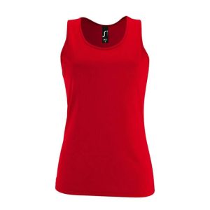 SOL'S ženska športna majica brez rokavov - red