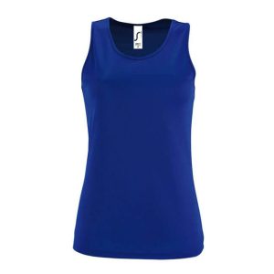 SOL'S ženska športna majica brez rokavov - royal blue