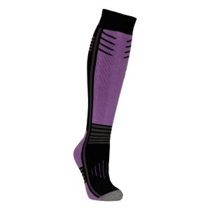 DLX merino smučarske nogavice Icy - purple