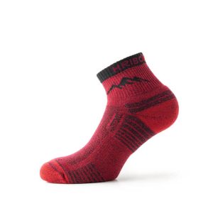 "Ratitovec" Premium merino nizke pohodne nogavice - cherry