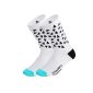 Madani kolesarske nogavice unisex Ocelot - white