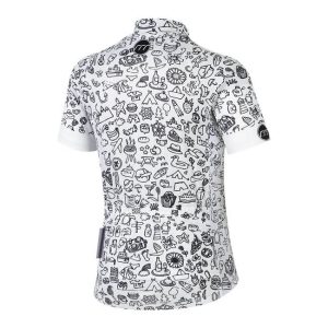 "Madani" moški kolesarski dres Emoticon - bel