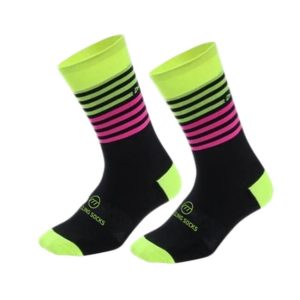 Madani kolesarske nogavice unisex Toucan - roza