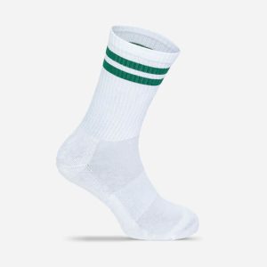 Mr. Socks športne nogavice Basic - bele/green