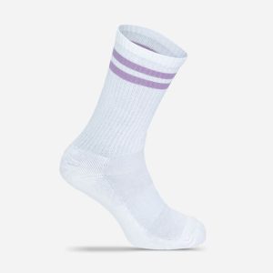 Mr. Socks športne nogavice Basic - bele/lilac