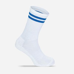 Mr. Socks športne nogavice Basic - bele/blue