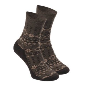 Fitanu merino pohodne nogavice Norwocks - chocolate