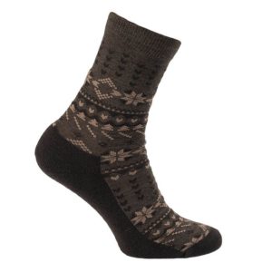 Fitanu merino pohodne nogavice Norwocks - chocolate