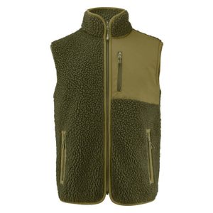 James Harvest moški brezrokavnik flis Sherpa - green