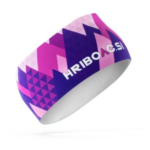 "Hribovc.si" pohodni naglavni trak Gorski raj - purple