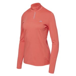 Elbrus ženska športna majica z dolgimi rokavi Lady Runlo - coral