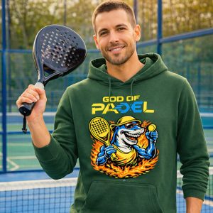 GOD of PADEL moški pulover Shark - green