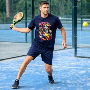 GOD of PADEL moška majica Skeleton – navy