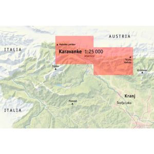 Zemljevid Karavanke 1:25.000