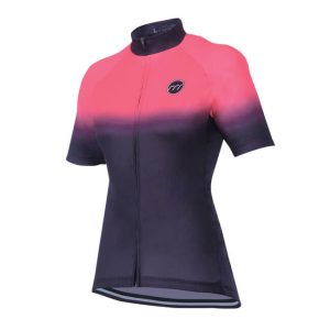 "Madani" ženski kolesarski dres Ombre - pink