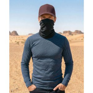 Menique moška merino majica s dolgimi rokavi - denim