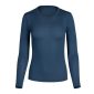 Menique ženska merino majica s dolgimi rokavi - denim
