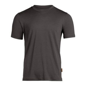 Menique moška merino majica s kratkimi rokavi - charcoal